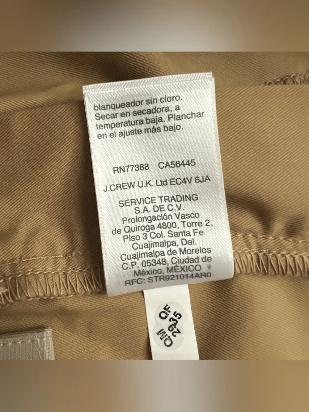 J.CREW 484 Slim-fit Performance Tapered Tech Pants Stretch Water-Resistant 33x32